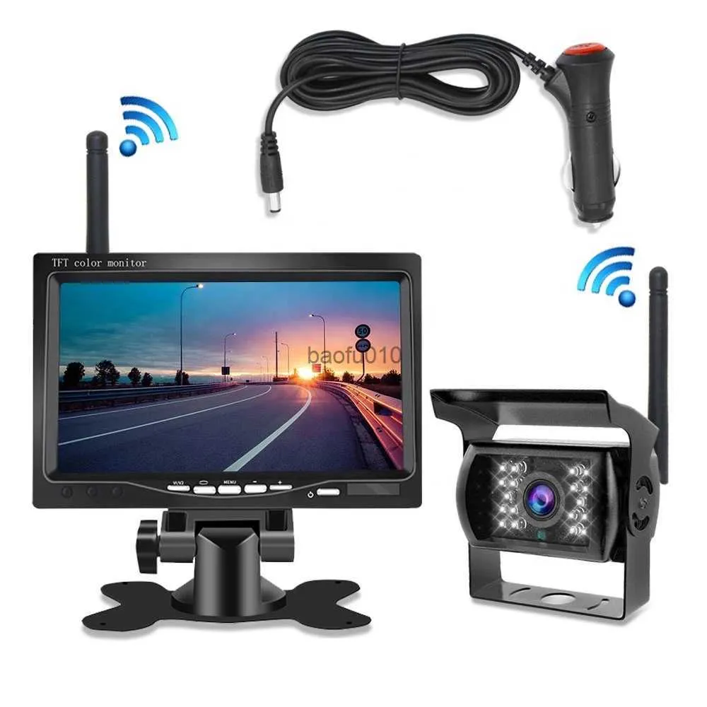 Monitor Retromarcia Auto 5 Pollici Con Telecamera Posteriore 1080p - Kit Completo Per Furgoni E Roulotte