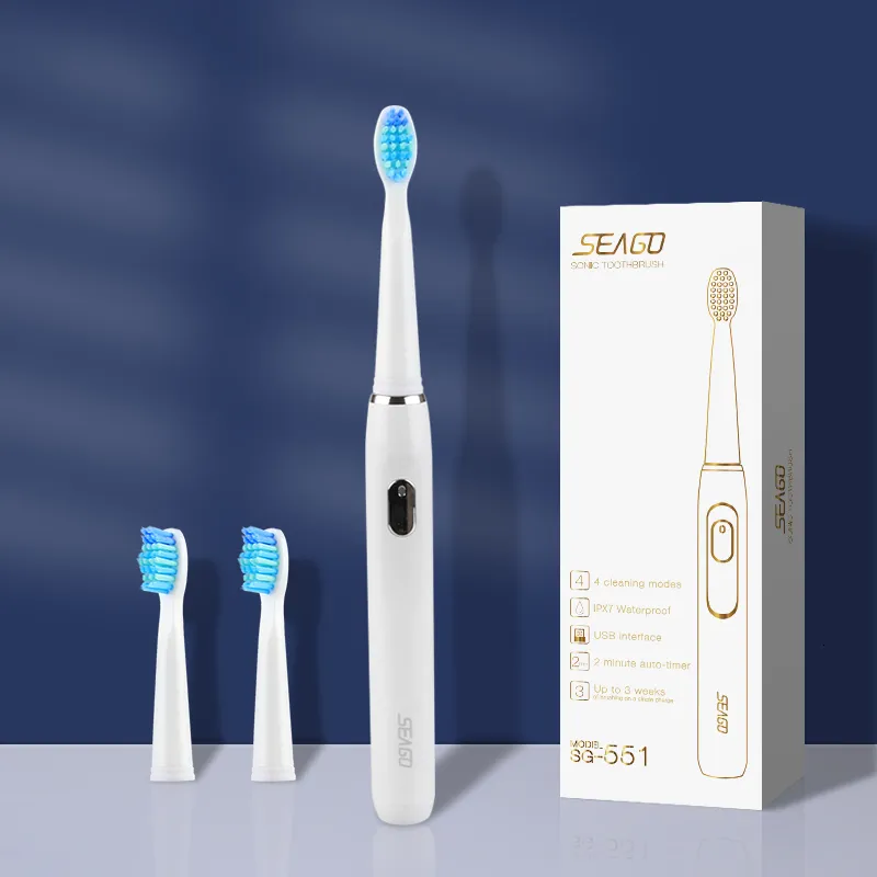 Io9 Timer SEAGO Sonic Io9 Electric Toothbrush Rechargeable, 4 Modes, 3 ...