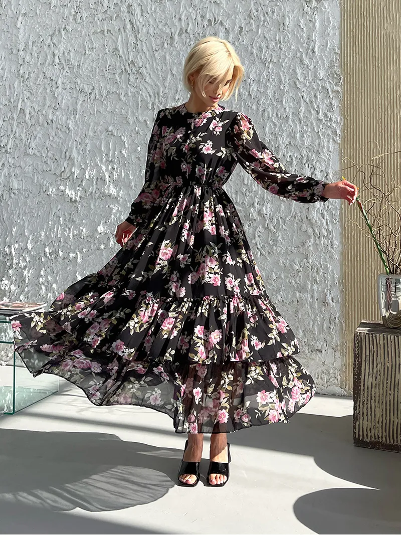 Casual Knee-Length Floral Dress with Short Sleeve Chiffon Fabric and V-Neck  Pullover Design for Women from Dhgate Basic & Casual Dresses - price 59.15