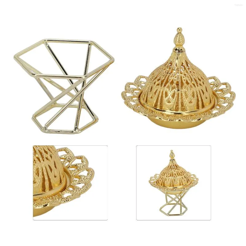 Bottiglie di stoccaggio incenso oro squisito leggero stile di lusso supporto supporto per casa camera da letto soggiorno ufficio