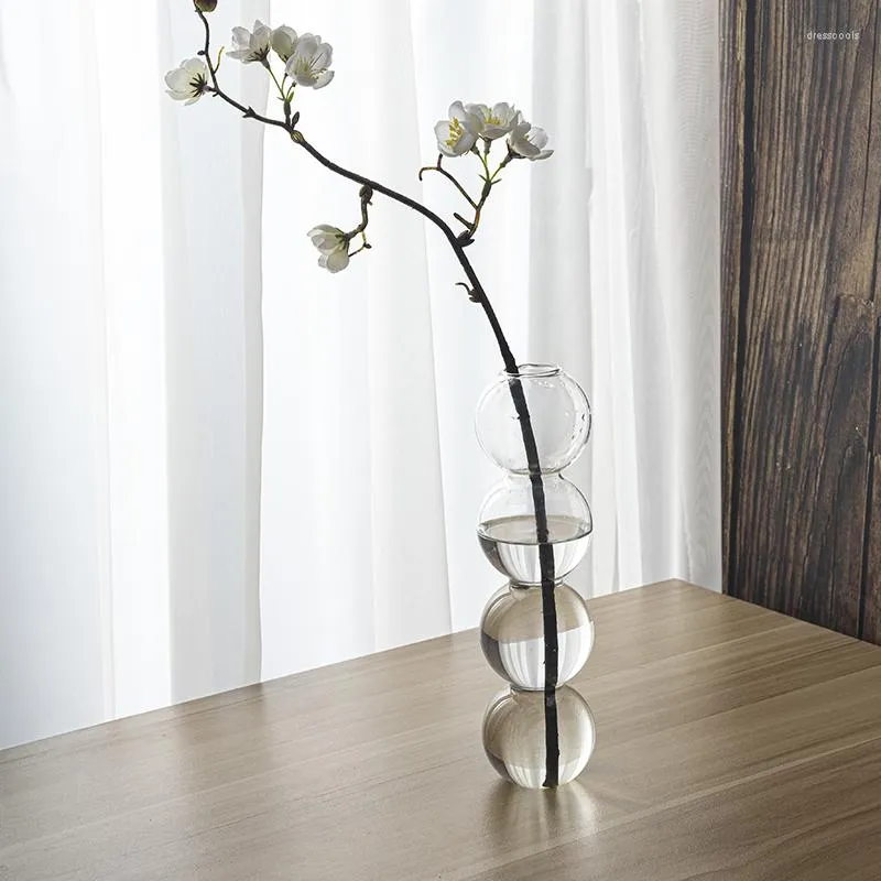 Vases High Quality Transparent Glass Flower Vase Bubble Shape Terrarium