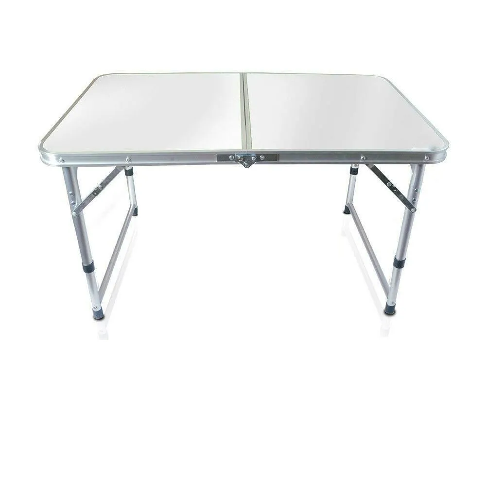 Aluminium vikta tabell 4'porterbart inomhus utomhus picknickfest campingbord nya