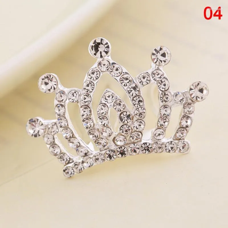 Hair Clips Mini Tiara Princess Crown Comb Costume Accessories For Party Girls Children FOU99