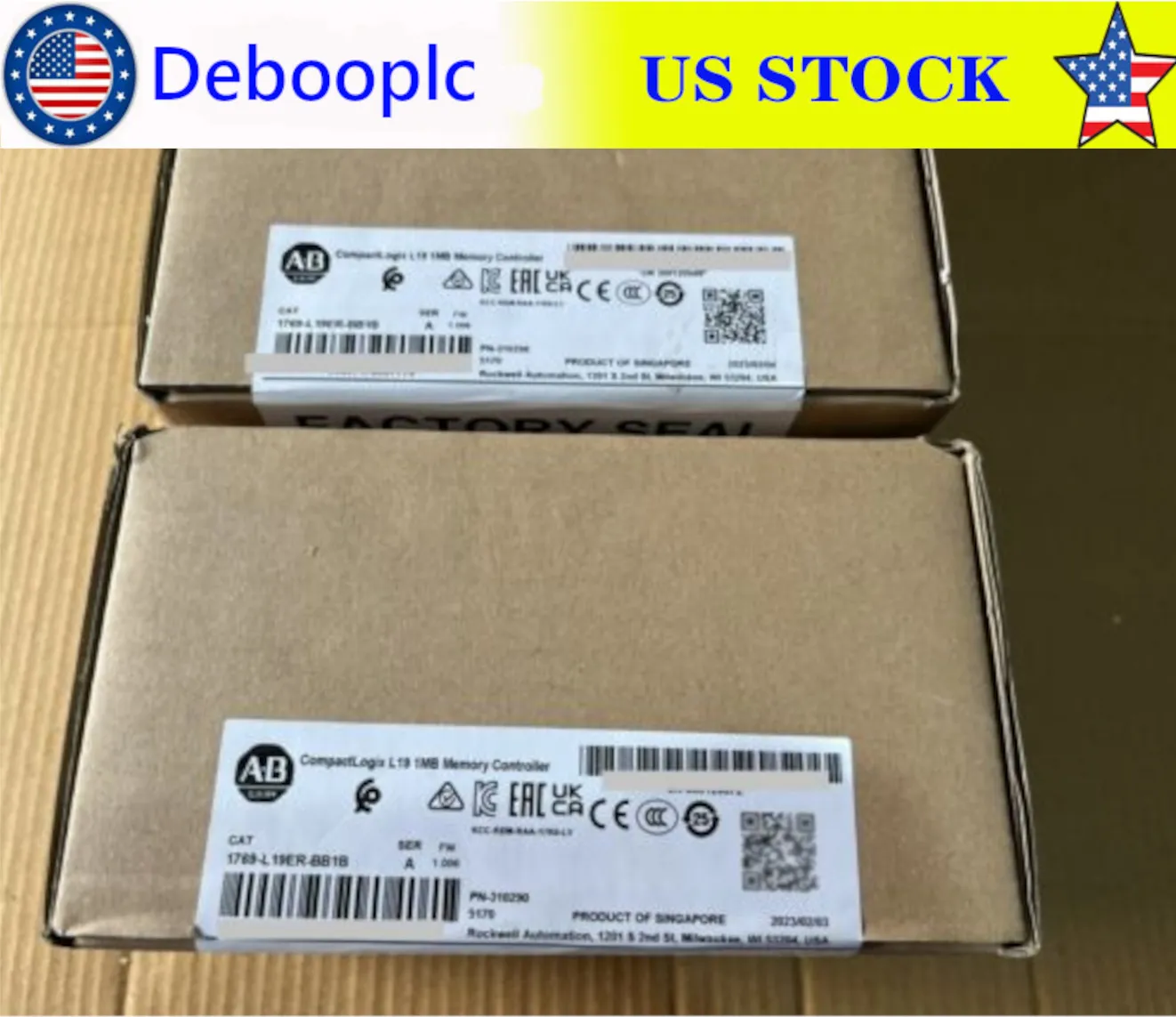 Allen Bradley New PLC 1769-L19er-BB1B CompactLogix L19 1MB وحدة تحكم في نفس اليوم