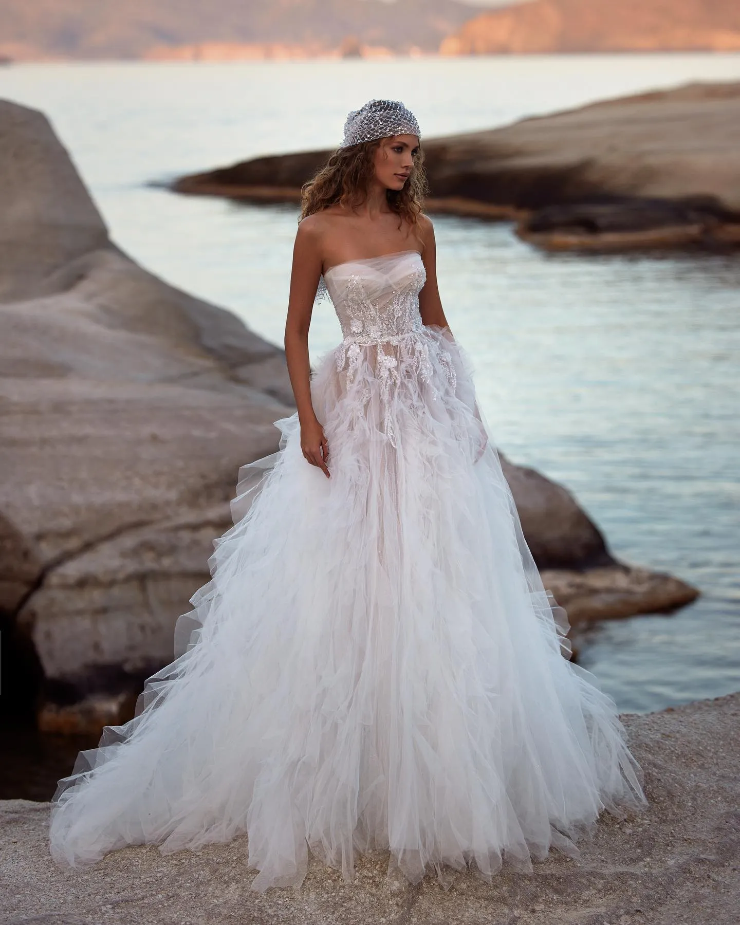 Boho Milla A Line Dress For Bride Strapless Tiered Skirt Wedding Dress Appliques | eBay Boho Milla A Line Dress For Bride Strapless Tiered Skirt Wedding Dress Appliques | eBay