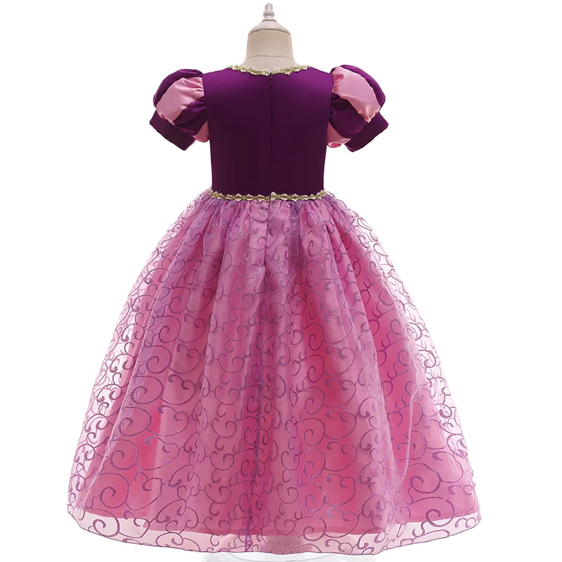 AOOWU Costume de princesse Raiponce avec paillettes pour filles, costume de princesse Raiponce avec paillettes – déguisement violet pour enfants, fête d' anniversaire, Halloween, 120 cm AOOWU Costume de princesse Raiponce avec paillettes pour filles, costume de princesse Raiponce avec paillettes – déguisement violet pour enfants, fête d' anniversaire, Halloween, 120 cm
