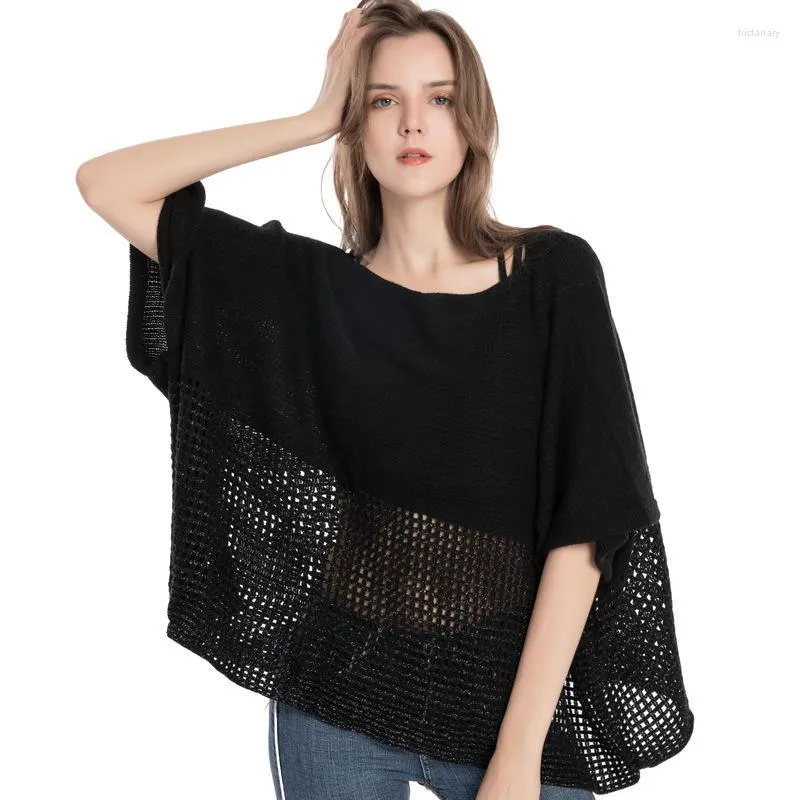 Foulards écharpe solide pour dame en hiver dentelle épaississement Poncho automne femmes treillis creux kaki rouge glands châle chaud