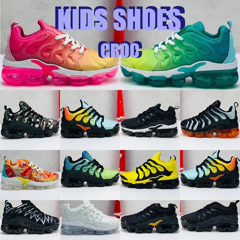 kids shoes enfants Toddler Trainers boys girls big Kid Youth Infants Sneakers Triple Black White Cotton size 24-35