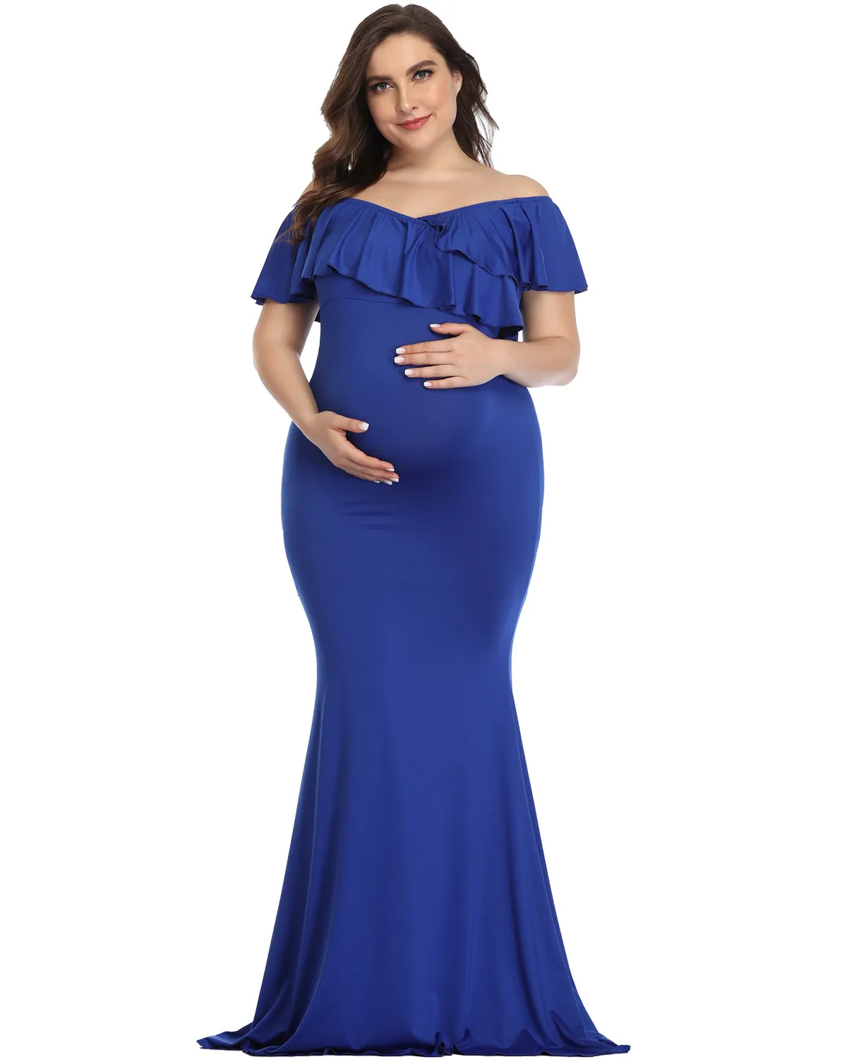 Pregnant Women Long Maxi Gown Photography Photo Costume Props Fancy  Maternity Dress | Wish