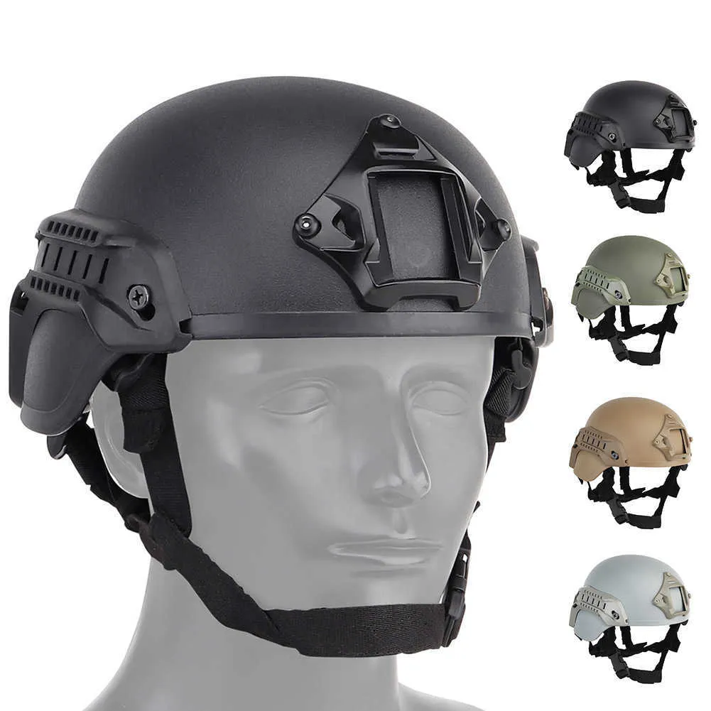 Caschi tattici Copri casco tattico Molle Casco sportivo resistente agli urti Caschi da gioco Live CS leggeri Caschi protettivi a sgancio rapidoHKD230628