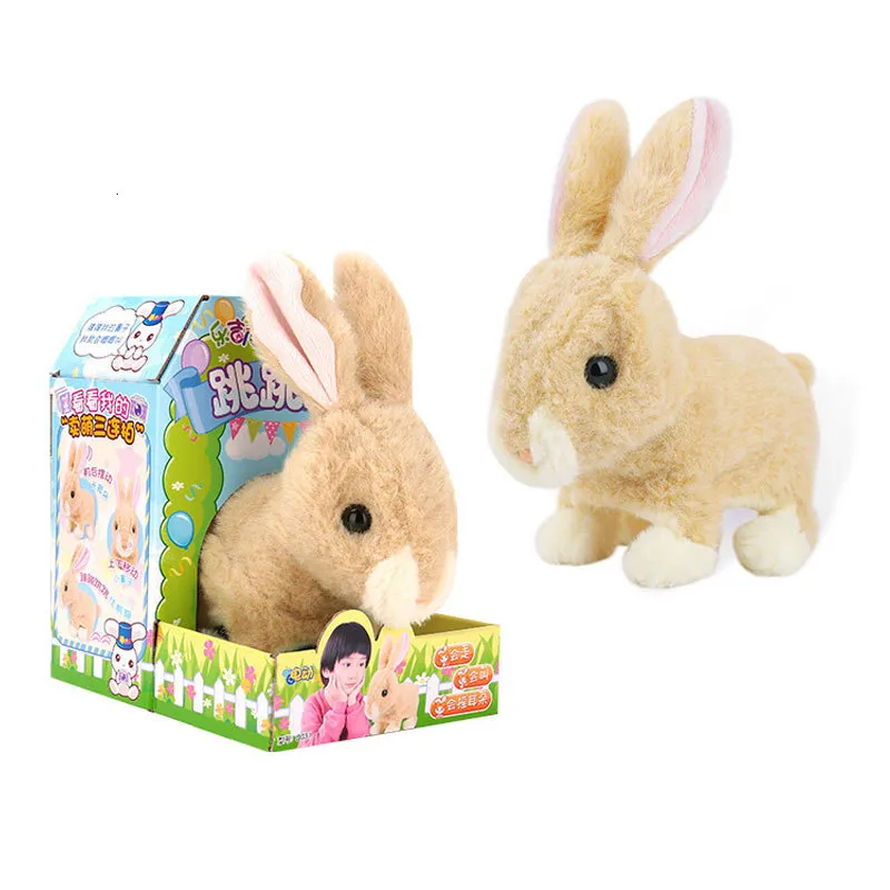 ElectricRC Animaux Robot Lapin Jouet Lapin Électronique En Peluche Pet Marche Saut Interactif Animaux Jouets Pour Enfants Cadeaux D'anniversaire 230627