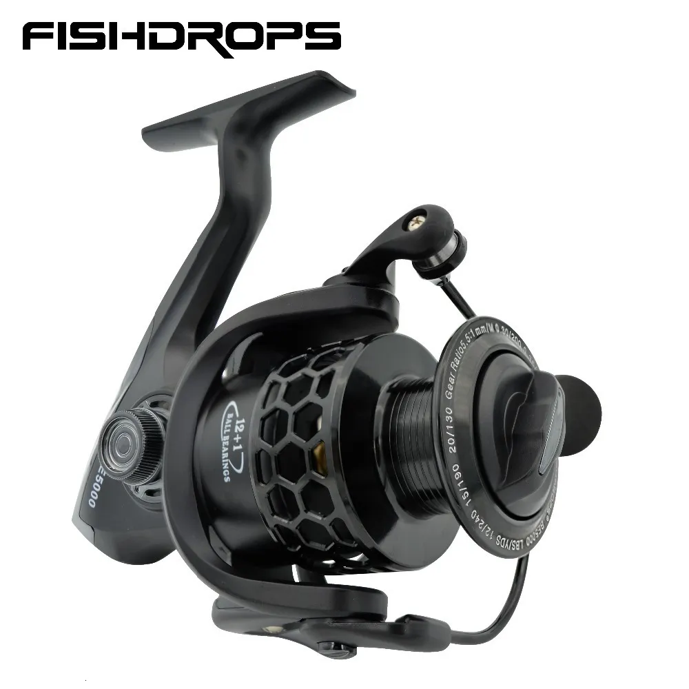 BAITCASTING REELS FISHDROPS FISKRALS SPINING REEL 12BB Saltvatten Lätt PESCA Storlek 1000-7000 Fiskhjulspole 230627