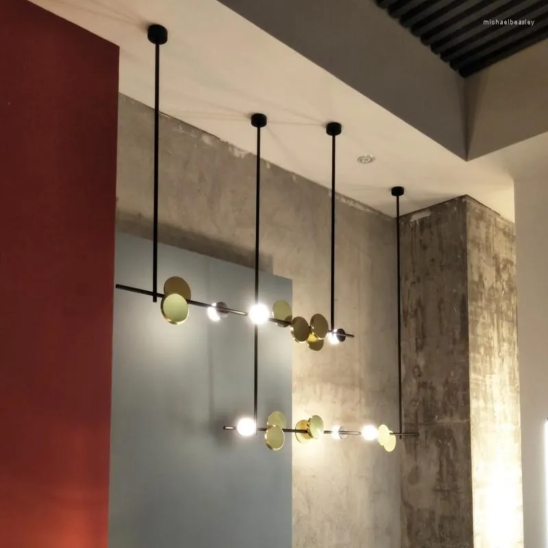 Lampade a sospensione Modern Lustre G4 Led Chandelier Rod Hang per soggiorno Illuminazione a soppalco Apparecchi per lampade a sospensione per interni