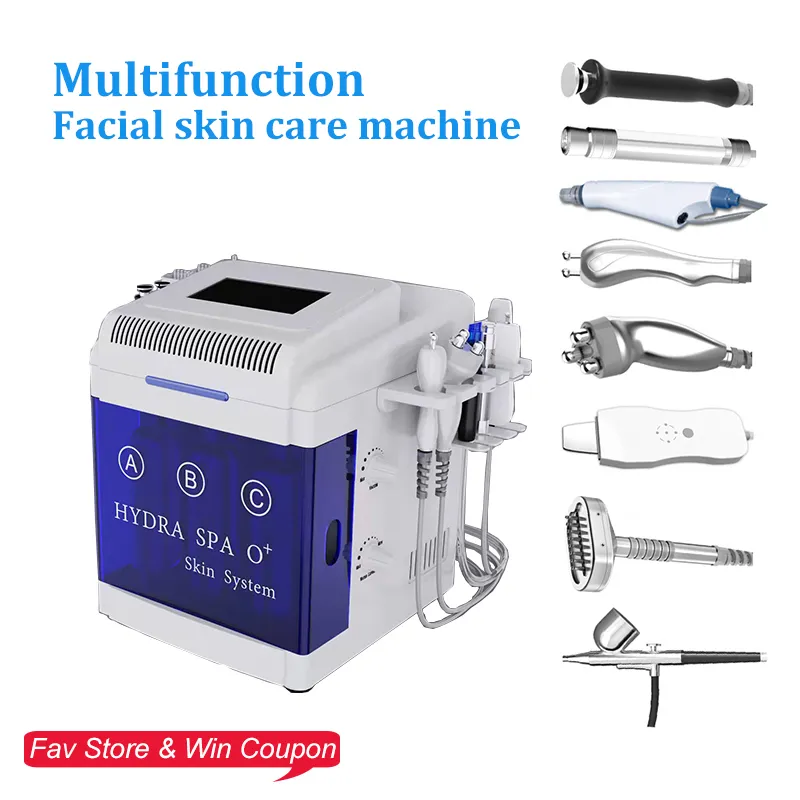 Diamond Dermabrasion Rimuggera Rimozione della cicatrice acne Acne Rimozione anti -rughe EMS RF Aqua Oxygen Spray Gun Care Macchina per la cura del viso