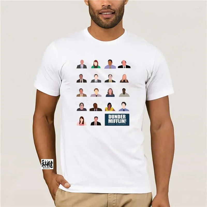 Camiseta Manga Curta Malha Dunder Mifflin Preto