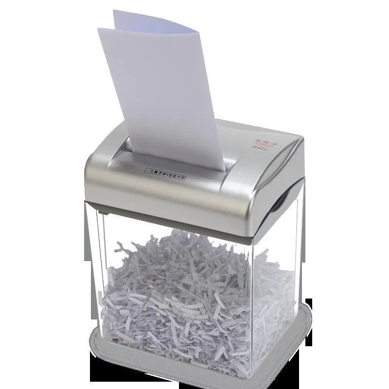 Shredder New Desktop Paper Shredder Small Mini Portable Office Paper Shredder Household Electric Segment Paper Shredder Business Office