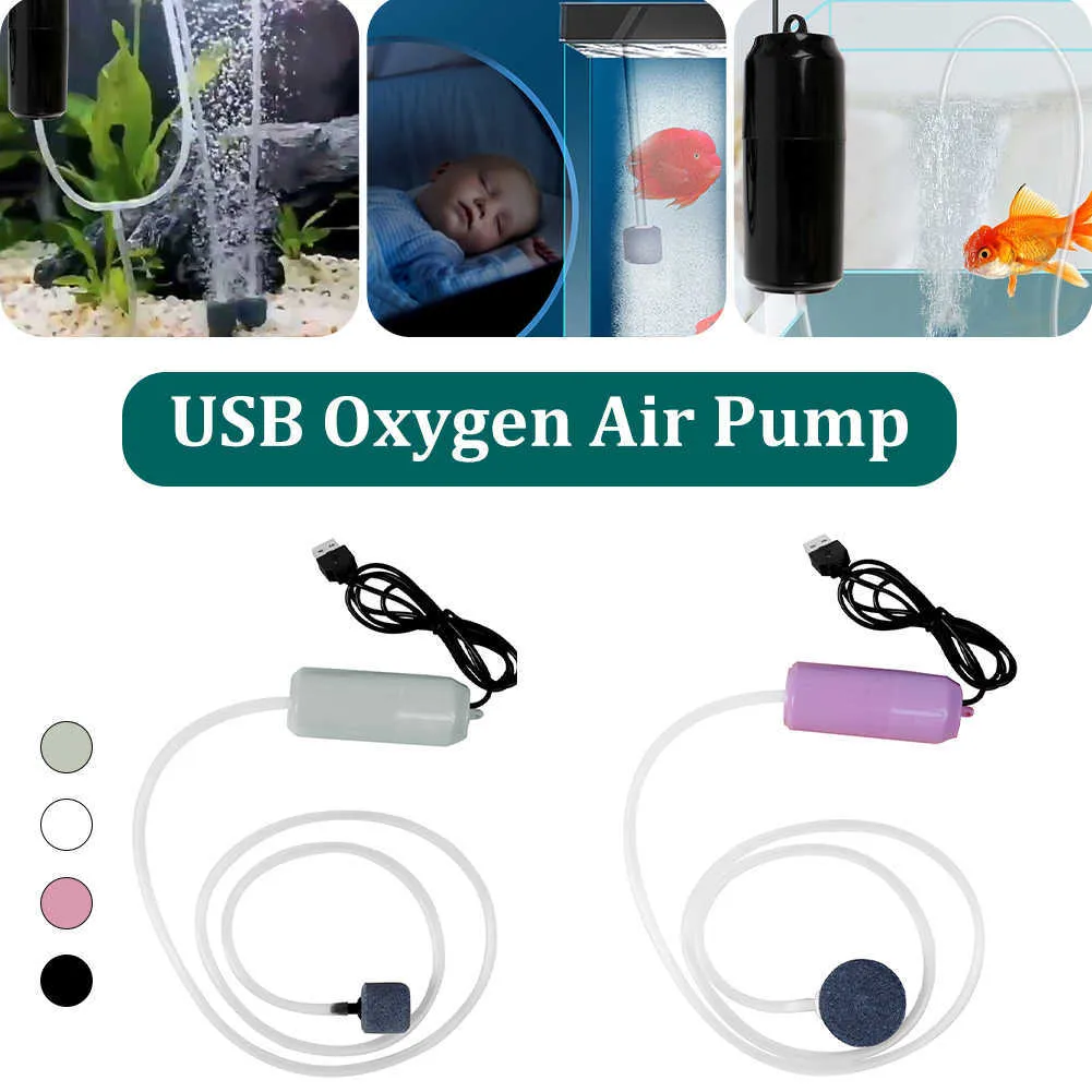 Bomba De Oxígeno Para Acuario, Oxigenador De Acuario Pequeño, Máquina De  Oxígeno, Suministro De Energía USB, Bomba De Oxígeno Para Acuario, No  Incluye