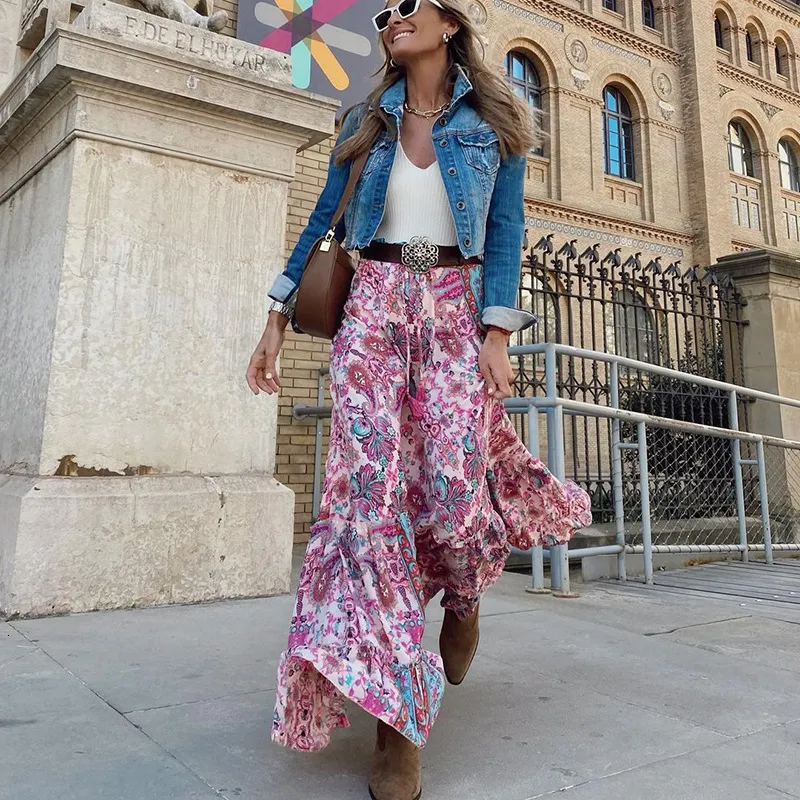 Affordable boho maxi skirt 2025