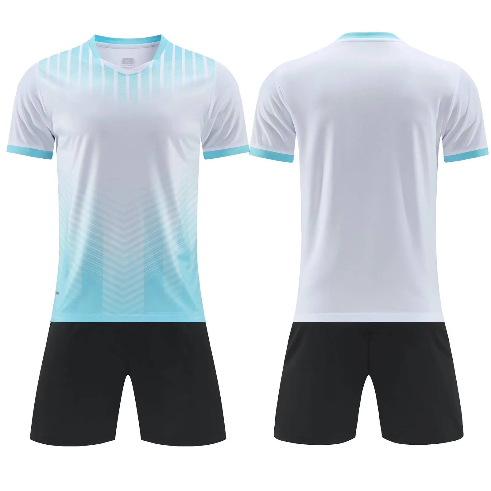 Novo conjunto de roupa de futebol de secagem rápida respirável para adultos e crianças roupa de treinamento de futebol para corrida para estudantes equipe de competição uni