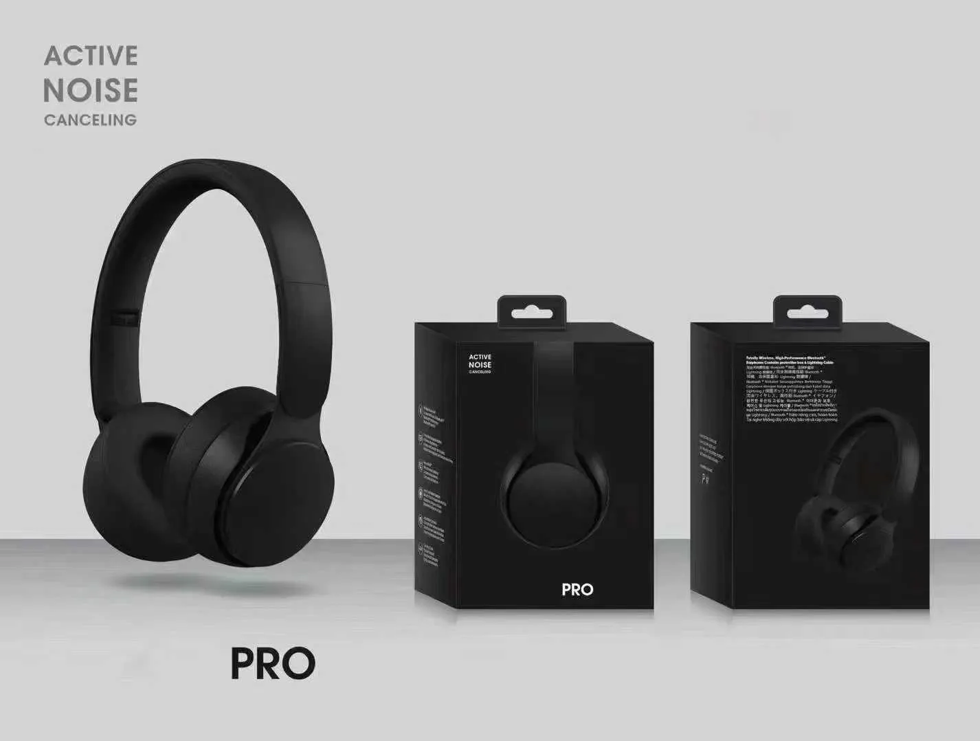 Kulaklık Solo Pro Kulaklıklar Kablosuz Bluetooth Kulaklık Bilgisayar Oyun Headsethead Monte Earmuffs6