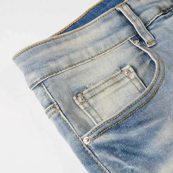 Sky Blue Designer Mens Hiphop Jeans Trends 2022 With Zipper Sky Blue Designer Mens Hiphop Jeans Trends 2022 With Zipper
