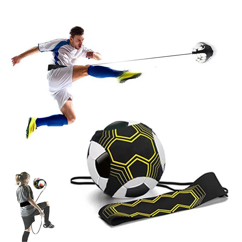 Toplar Futbol Kick Trainer Çocuk Yardımcı Çember Kemer Çocuklar Futbol Topu Hokkabazlık Çantaları Kick Soccer Trainer Football Kick 230627