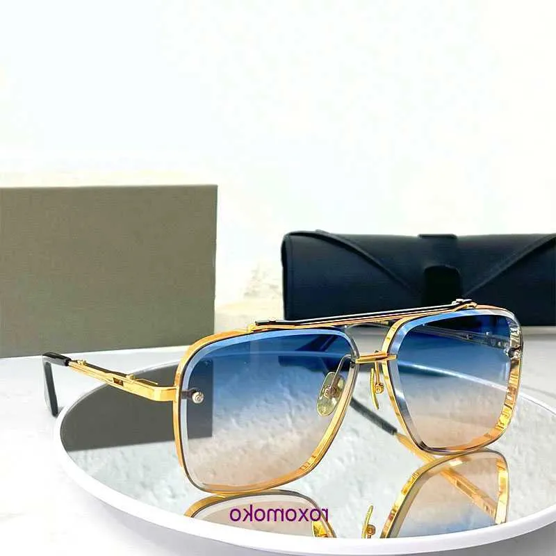 DITA Mach Six Men Women Designer Metal Vintage Polygon Diamond Cut Classic Craft Collection Sunglasses Original Box VGJJ