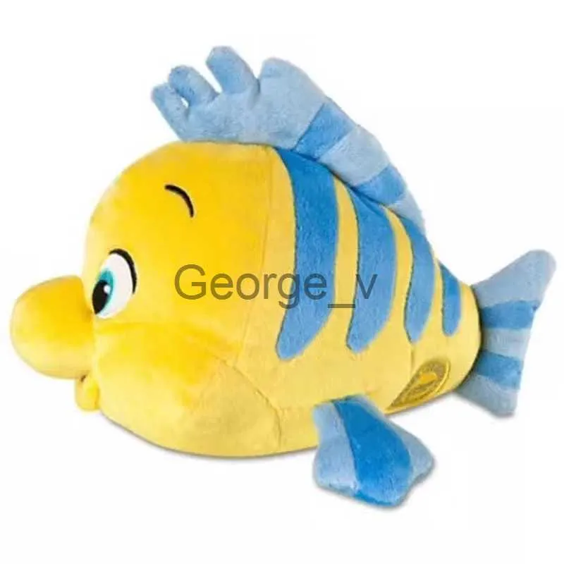 Animali di peluche ripieni Flounder Ariel La sirenetta Principessa Bambole di peluche di peluche Animazione di cartoni animati Cuscino paffuto Kawaii Regalo per bambina J230628