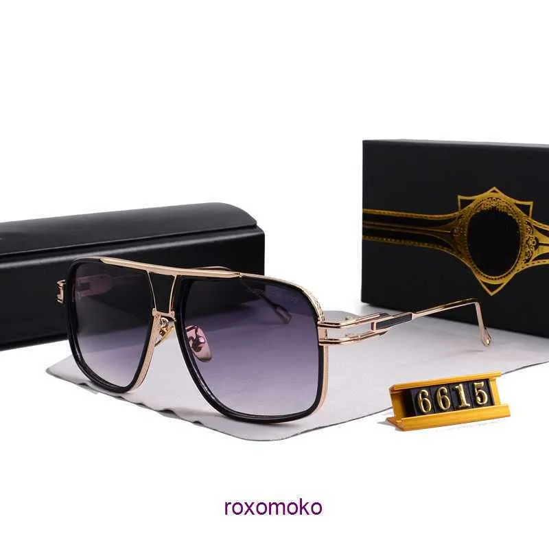 Luxusmarke Vintage Sonnenbrille quadratisch Damen Sonnenbrille Modedesigner Sonnenbrille Goldener Rahmen UV400 Farbverlauf DITA GANDMASTER FIVE VM0R RW0H