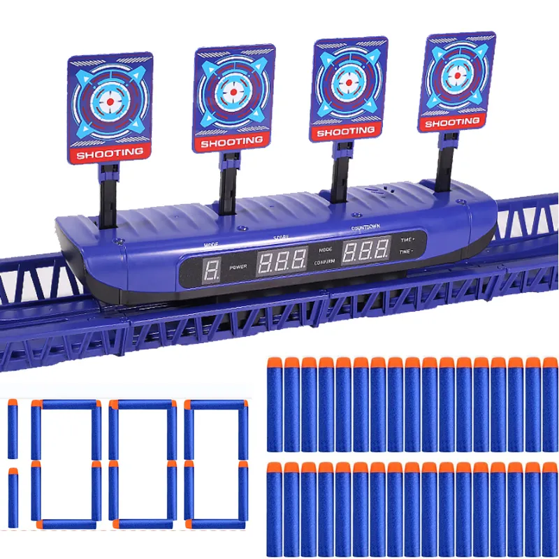 Gun Toys 7,2 см EVA Мягкие пули для Nerf Auto Reset Electric Scoring Shooting Target For Balas Pistola Аксессуары 230627