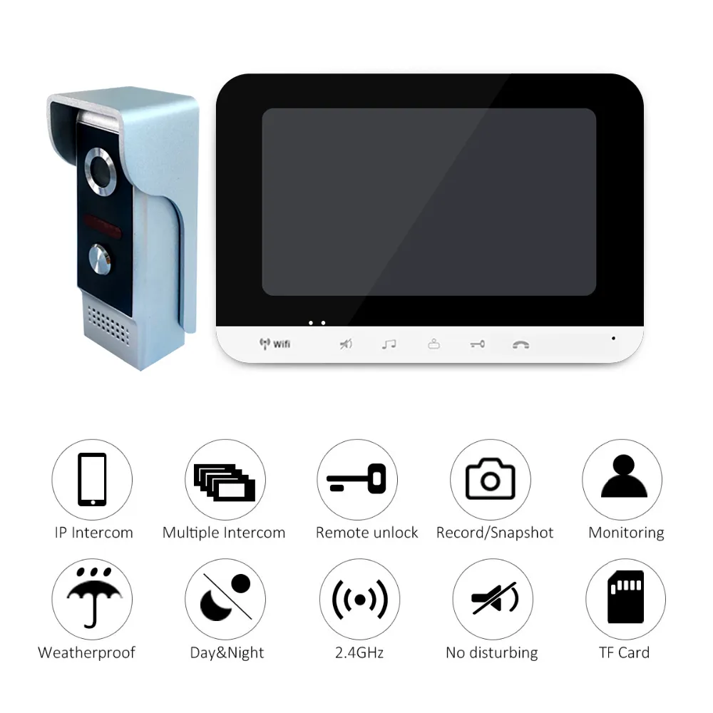 Smart Home WiFi Video Doorphone Intercom System IR... From Anjielosmart ...