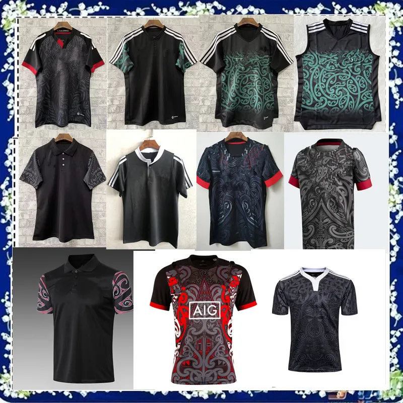 Otros artículos deportivos - Zelanda Maori Blacks Home Rugby Jerseys Singlet Maori Blacks Rugby Polo Shirt tamaño S - 5XL 230627