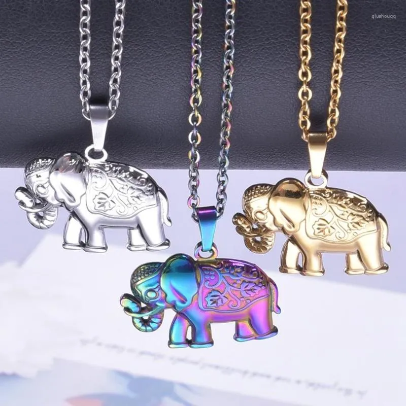 Hanger Kettingen 1/3Pcs Rvs Leuke Dier Olifant Sleutelbeen Ketting Voor Vrouwen Mannen Liefhebbers Gift Sieraden maken Whoesale