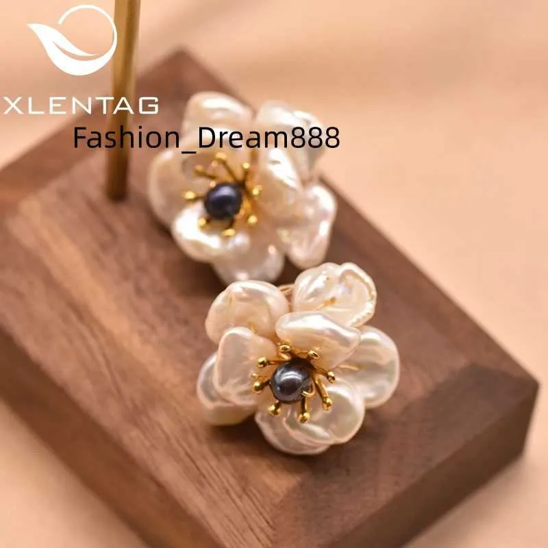 Naturel Baroque Perle Femmes Boucles D'oreilles Gothique Charme Piercing Esthétique Fleur Boucles D'oreilles Argent 925 S Bijoux