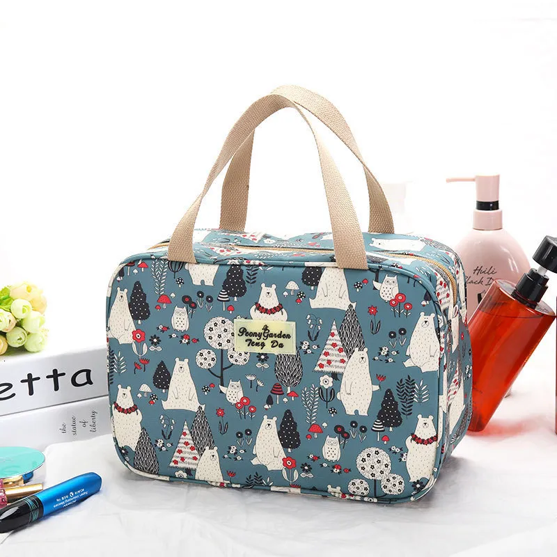 Cosmetic Bags Cases Makeup Case Women Wash Travel Large-capacity Portable Storage Bag Female Floral Print Cosmetic Bags 230627