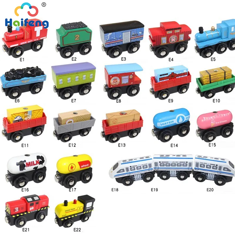 Druckguss-Modellauto, magnetisches Zugspielzeug, Holzzug-Zubehör, Anime James Lokomotive, Autospielzeug, hölzerne Eisenbahnfahrzeuge, Gleiszüge, Spielzeug für Kinder, Geschenke 230627