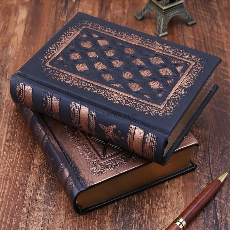 Vintage Blank Bible Diary Notebook – Retro Paper Journal, Travel Sketchbook