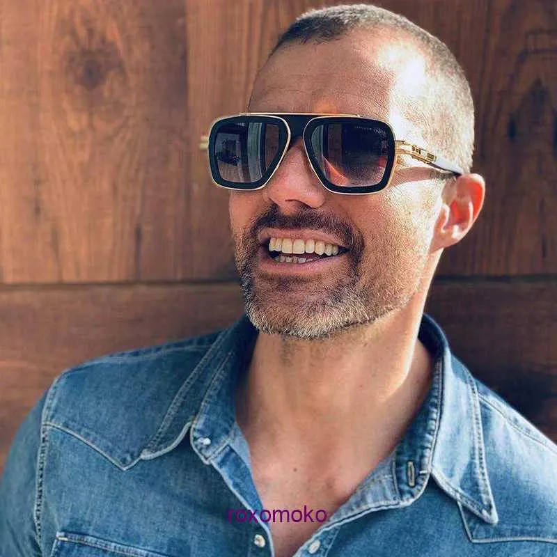 Vintage Pilot Square Macho Man Sunglasses For Men And Women Designer
