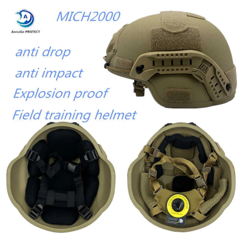 Tactical Helmets Wendy Tactical Riot and Impact Helmet High Quality Glass Fiber Field Training Helmet Protector MICH FASTHKD230628