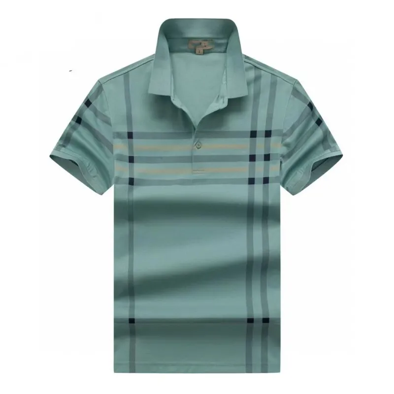 Designerskie ubrania męskie moda koszula polo luksusowa koszulka z krótkim rękawem na męską nową bawełnianą anty-shrink druk litera solidne kolorowe oddychające koszule m xxxl