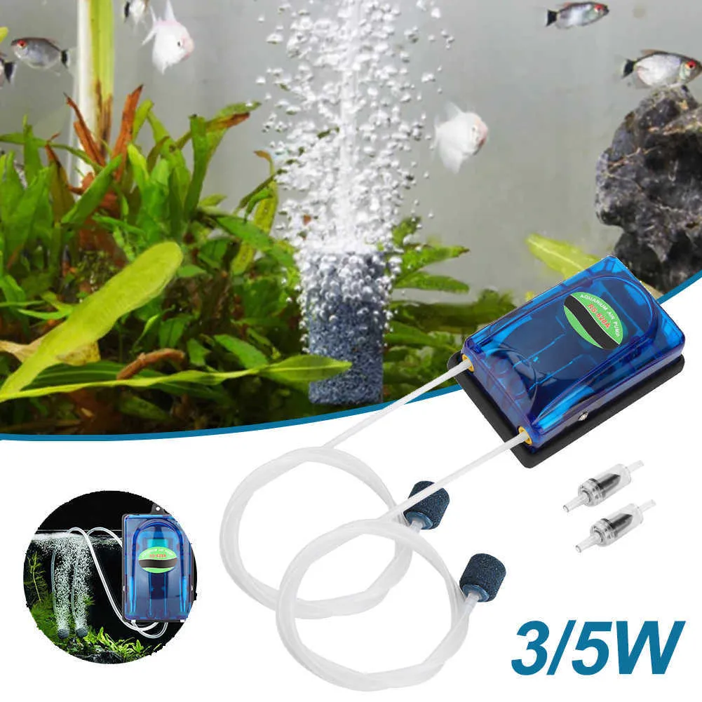 Neue 3W 5W Mini-Aquarium-Luftpumpe, leise, effiziente Sauerstoffpumpe für  die Sauerstoffanreicherung von Aquarien im Freien, Aquarium, Pool, Teich