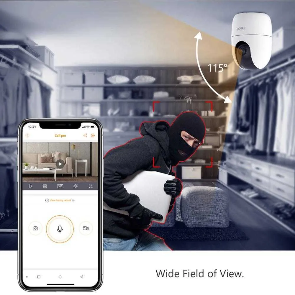 IMOU Ranger 2 UK plug 2MP / 4MP IP-камера для ухода за детьми Поворот на  360 градусов Обнаружение человека Смарт-слежение Ночное видение  Беспроводная ...
