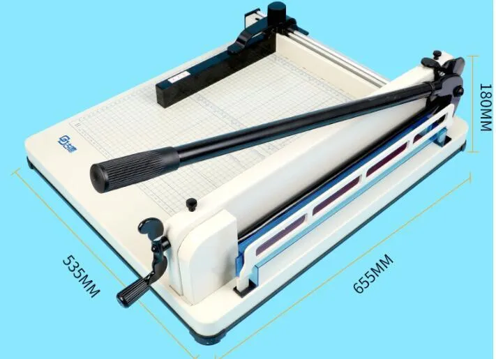 Машина 858A3 44 мм ручная бумага Машина для резака 17 "A3 Тяжелая бумага Slicer Guilline Paper Cutter 400 лист макс.