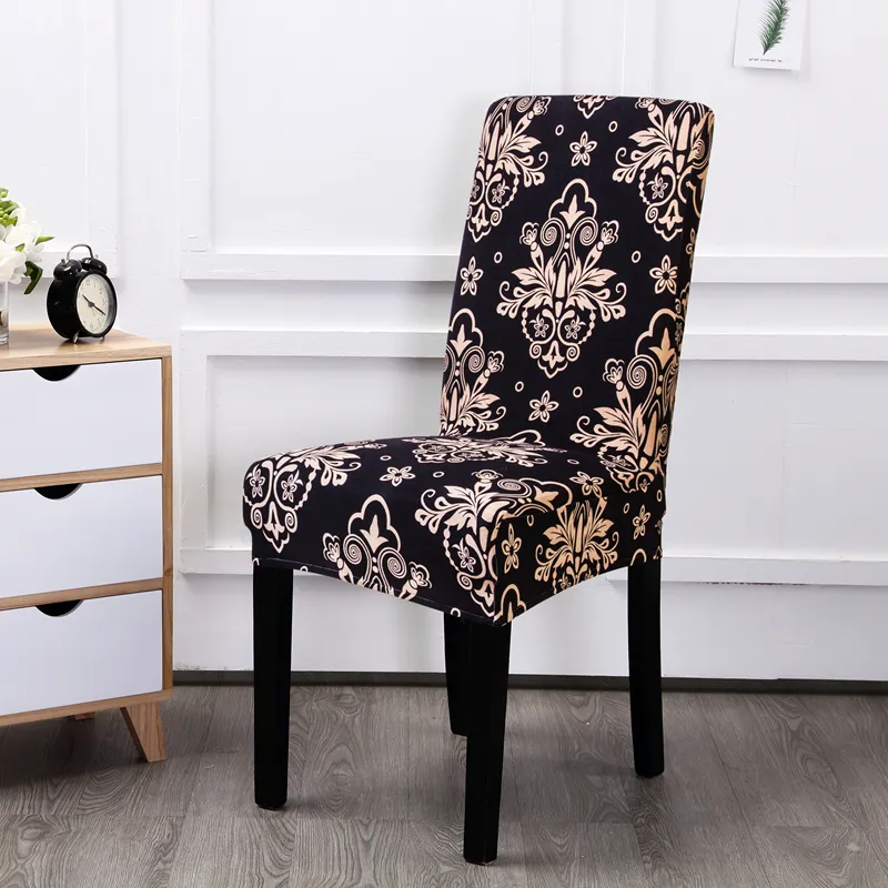 Chair Covers Stretch Dining Chair Covers Elastic Printed Kitchen Chair Cover Slipcovers for Wedding Banquet Restaurant el 230627