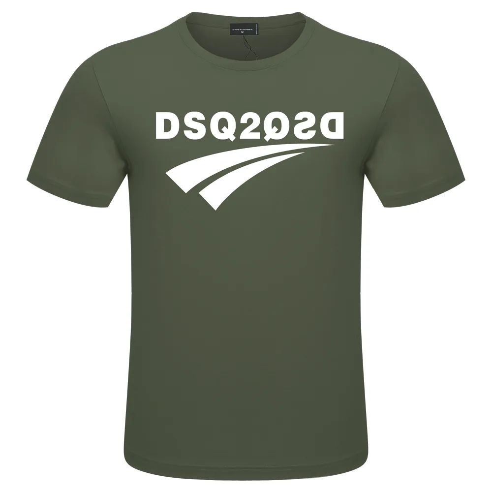 Футболка DSQ2 2023 Мужская и женская дизайнерская футболка Свободная футболка Модный бренд Топ Мужская повседневная рубашка S-4XL Роскошная одежда Уличная одежда с коротким рукавом Лето