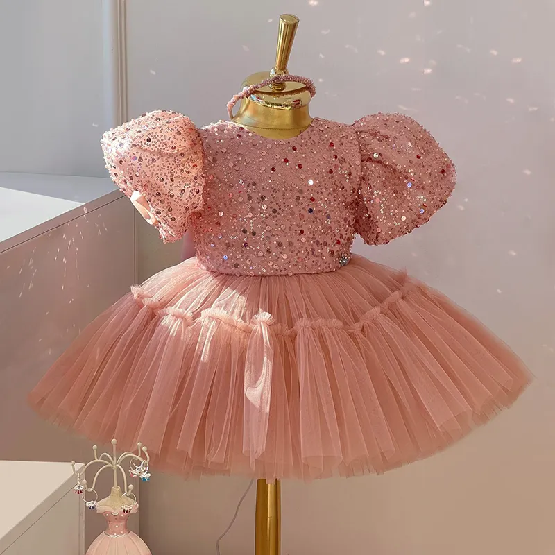 Mädchenkleider Weihnachten Baby Mädchen Partykleid Tutu Tüll Kleinkind Taufkleider Kinder Prinzessin Kleider für Mädchen Kleinkind Abendkleid 230627