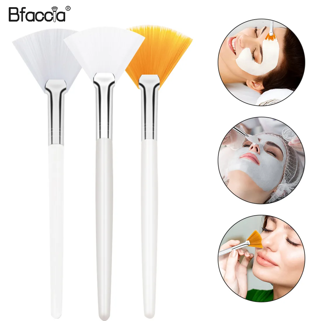 Makeup Tools Practical Brushes Fan Portable Mask Cosmetic for Women Flexible Soft Applicator 230627