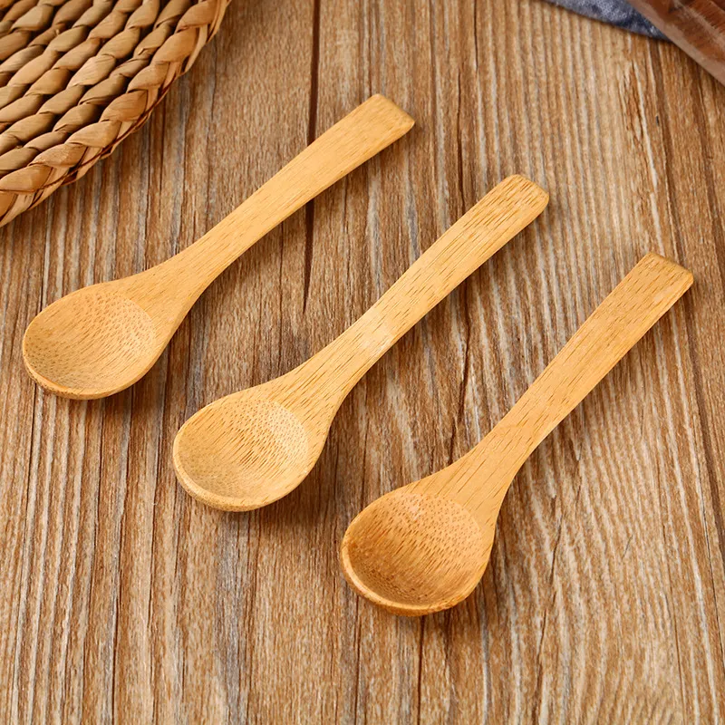 13cm Bamboo Spoons Honey Spoon Baby Bamboo Spoons