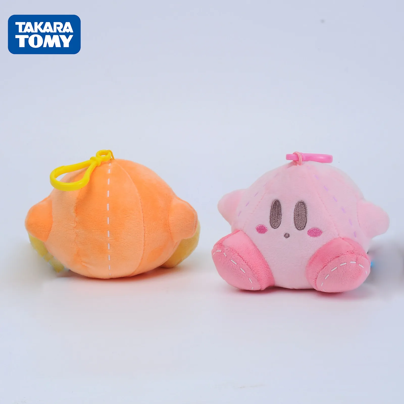 Bambole di peluche 12 cm Stella rosa Kirby Kawaii Tomy Portachiavi Peluche ripiene Giocattoli Portachiavi Waddle Dee Gioco di avventura Regali per bambini 230627