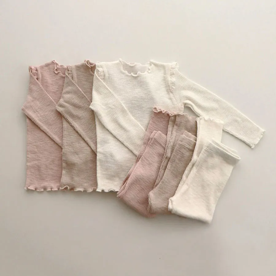 Kläder sätter vårbarn barn pyjamas barn underkläder baby flickor kläder set sömnkläder för småbarnskläder 230627